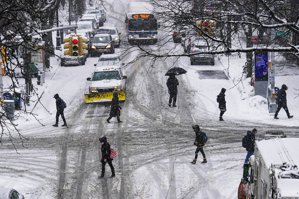 APTOPIX Winter Weather New York